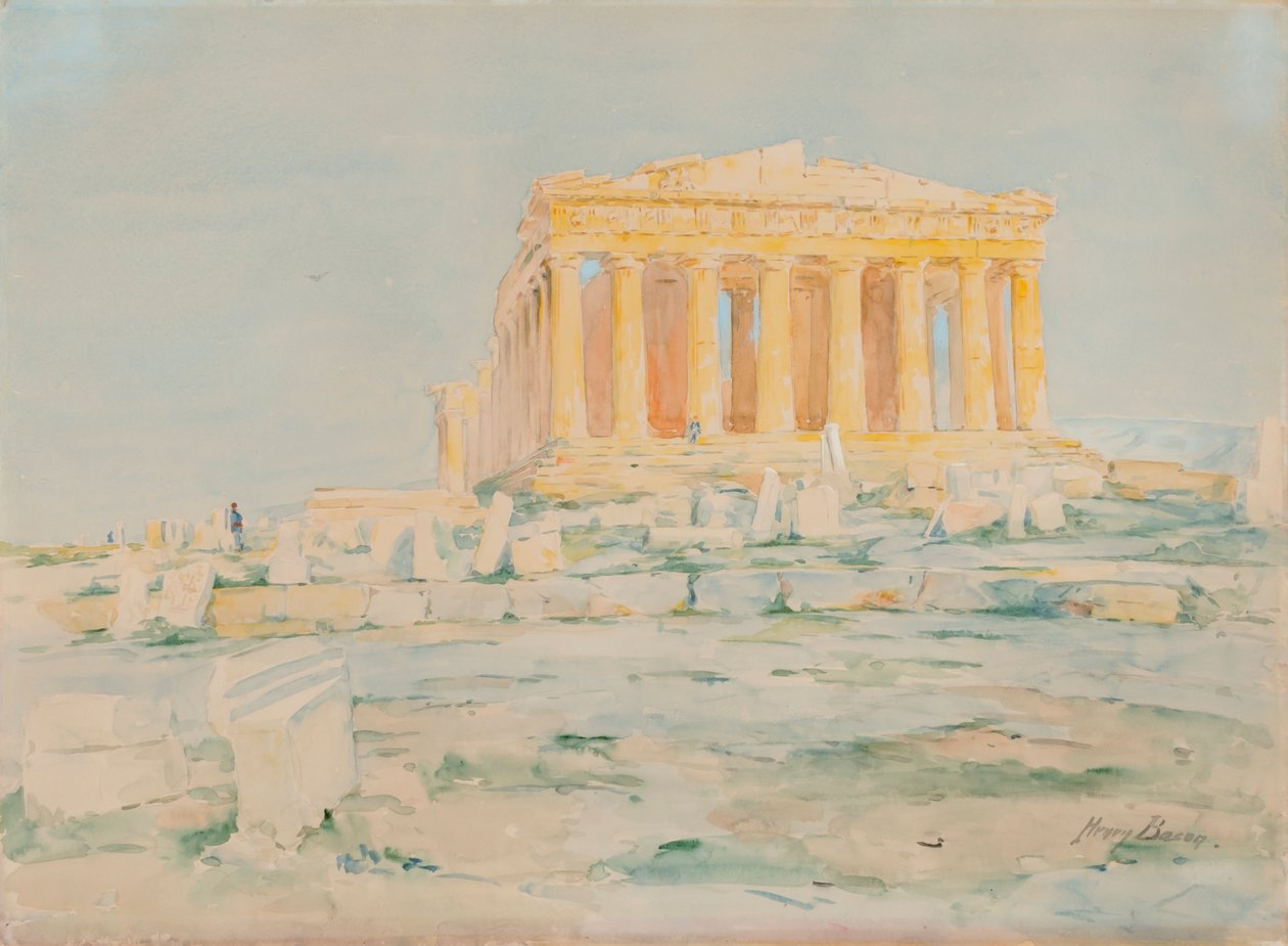 Parthenon, västra fasaden, n.d. av Henry Bacon