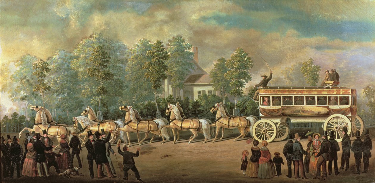 Tränare 76 från Knickerbocker Line, Brooklyn, ca 1840-50 av Henry Boese