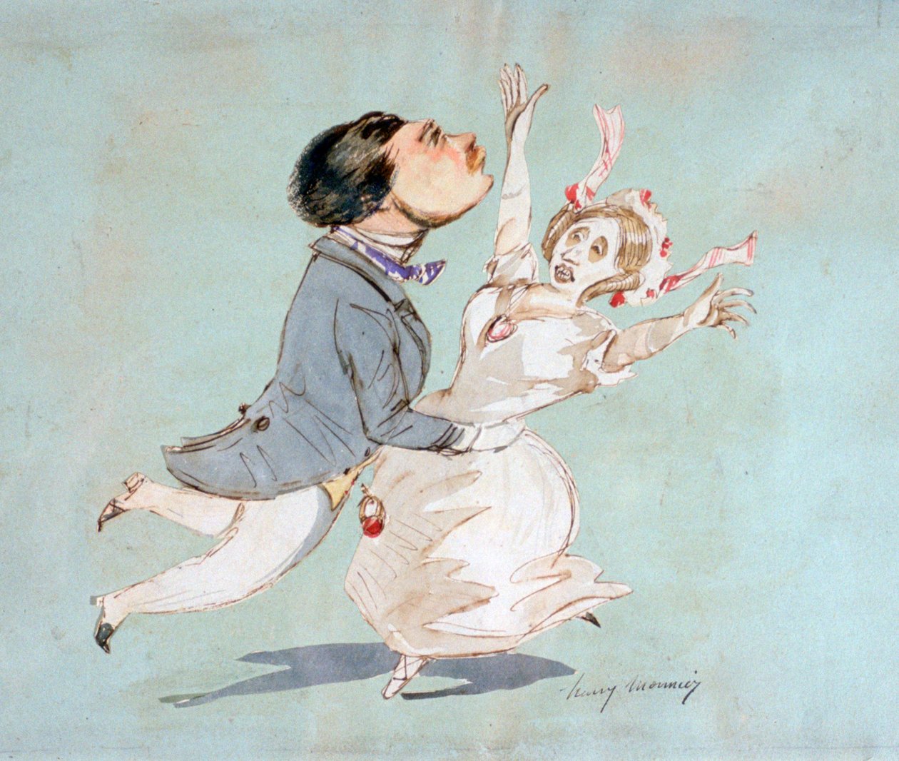 Ett par, c1825-1877 av Henry Bonaventure Monnier
