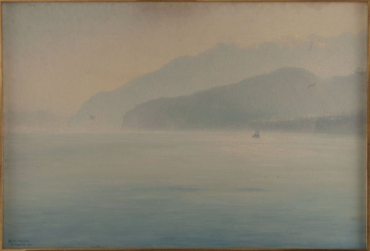 Sorrentokusten, blått och silver av Henry Brokman Knudsen