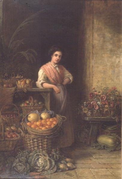 En ung fruktsäljare av Henry Charles Bryant