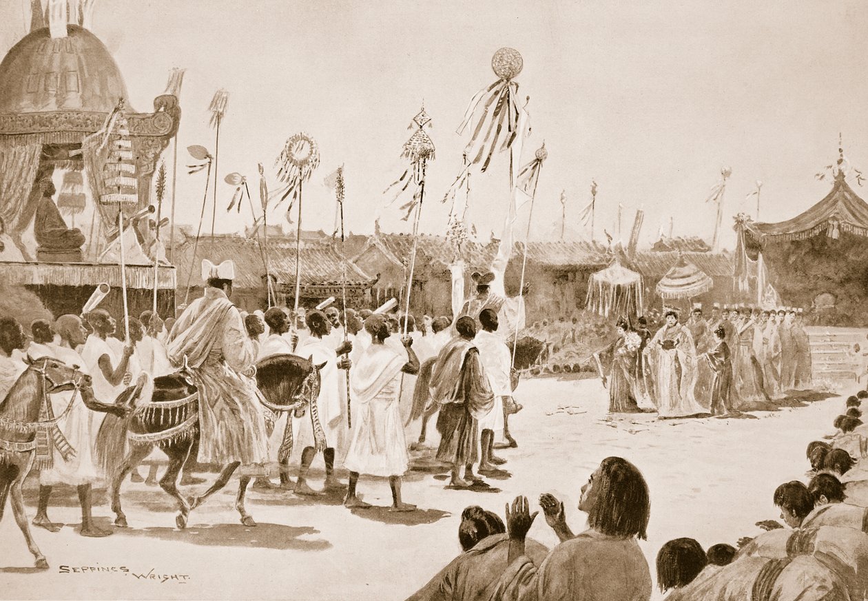 The Return of Fa Hsien, illustration från 