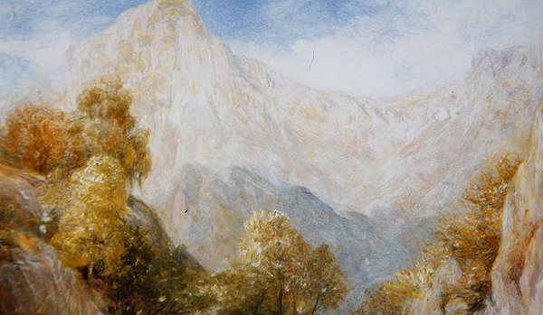 In the Hills, ca 1850 (olja på panel) av Henry Clarence Whaite