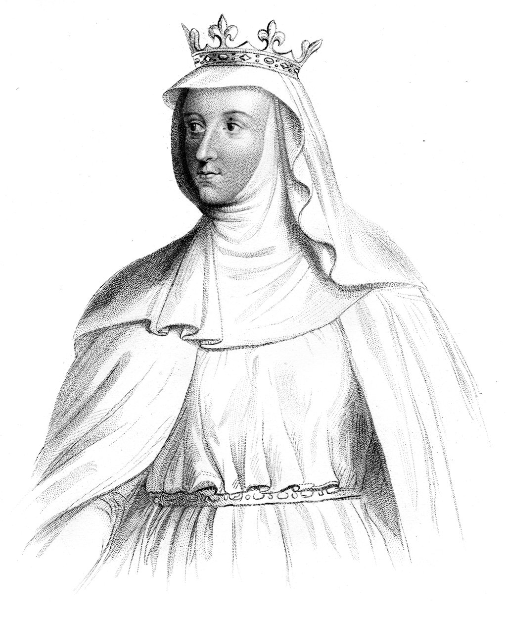 Marguerite av Frankrike, drottning av Edward I av England. av Henry Colburn
