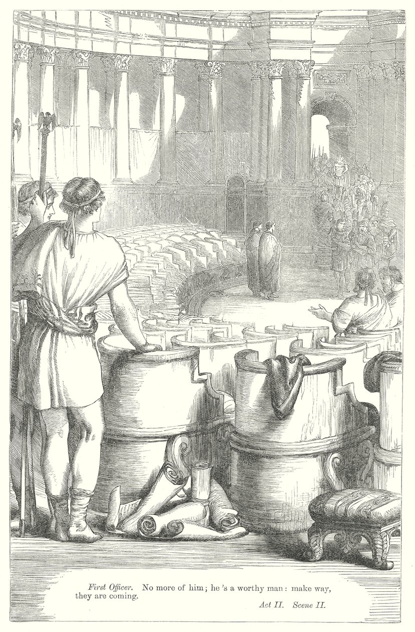 Coriolanus (gravyr) av Henry Courtney (after) Selous