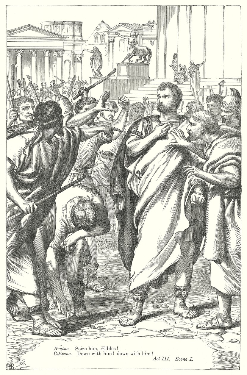 Coriolanus (gravyr) av Henry Courtney (after) Selous