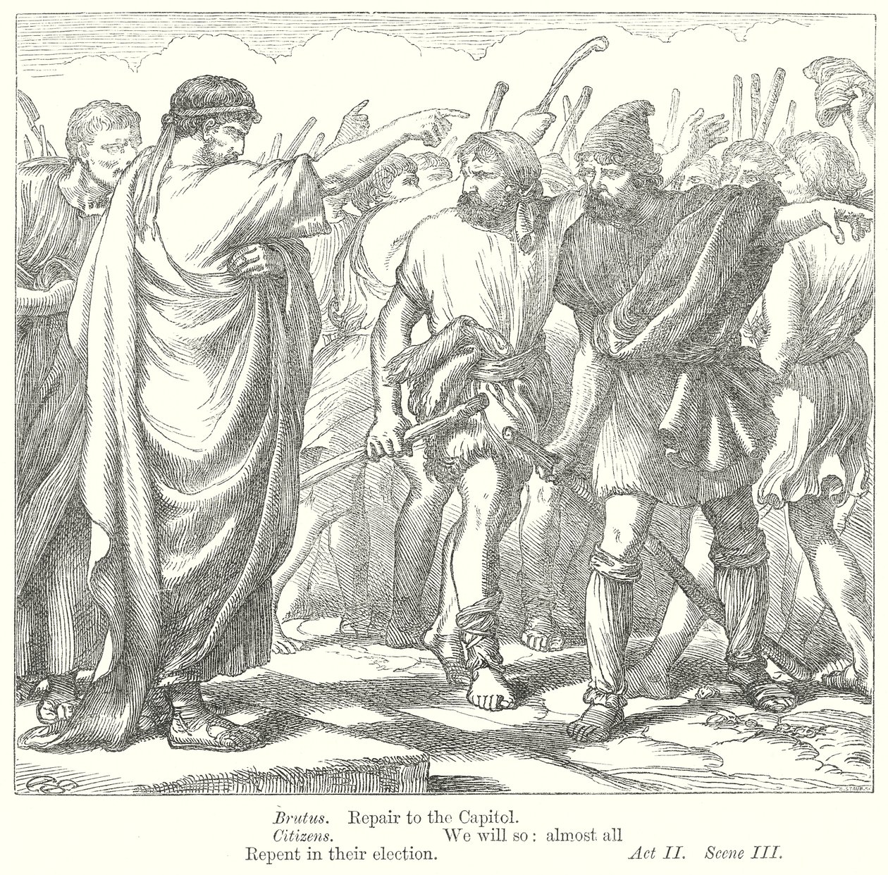 Coriolanus (gravyr) av Henry Courtney (after) Selous