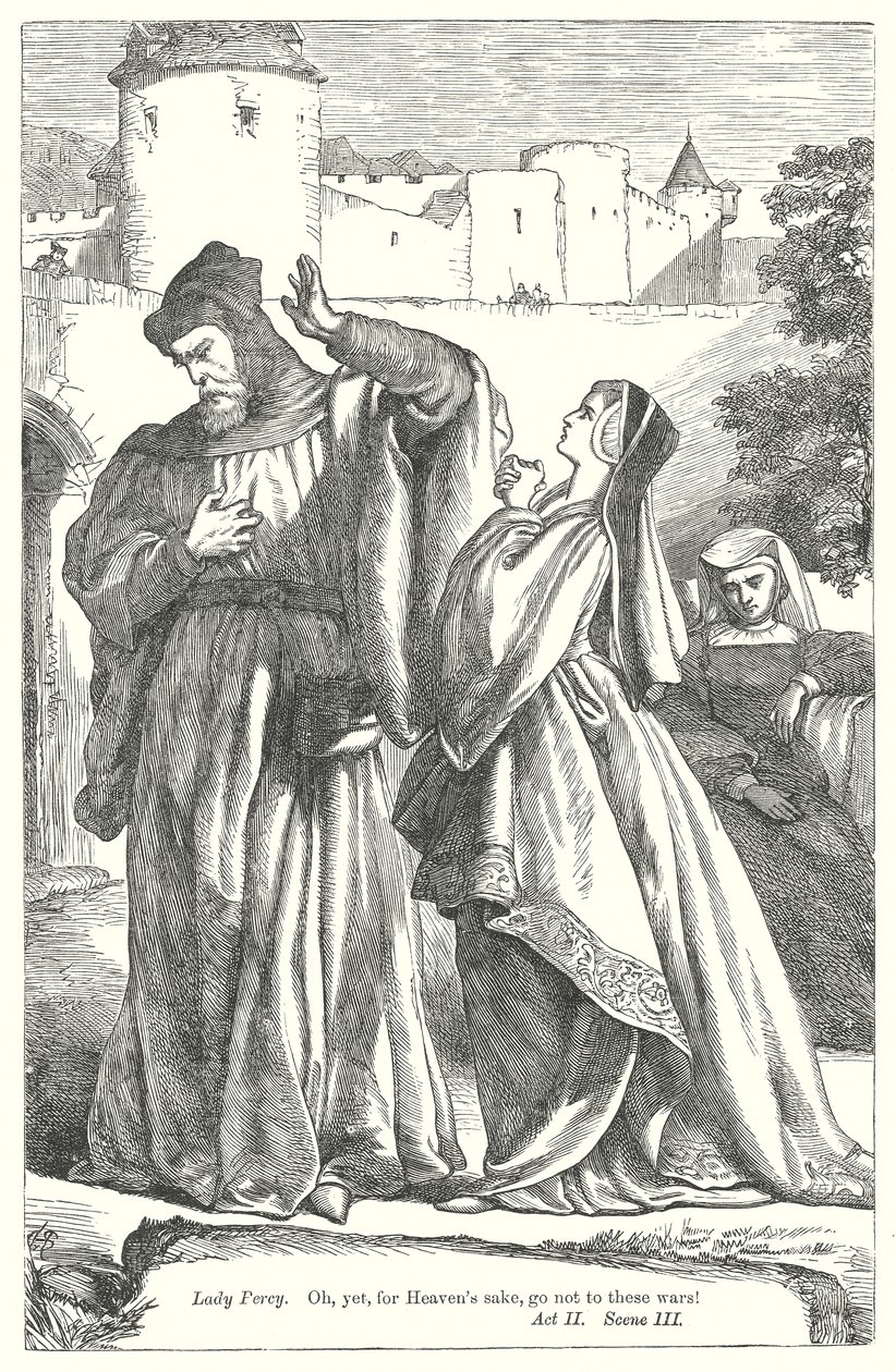 Kung Henrik IV del II (gravyr) av Henry Courtney (after) Selous