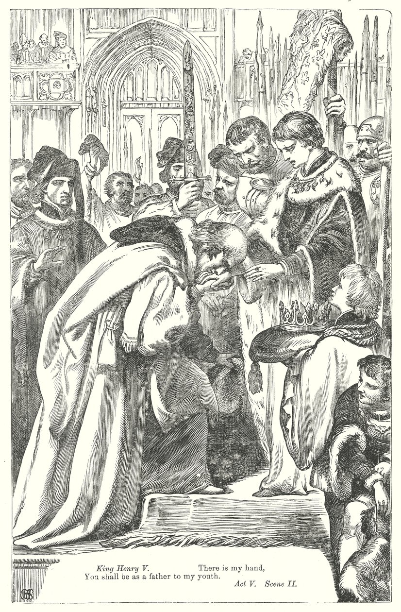 Kung Henrik IV del II (gravyr) av Henry Courtney (after) Selous