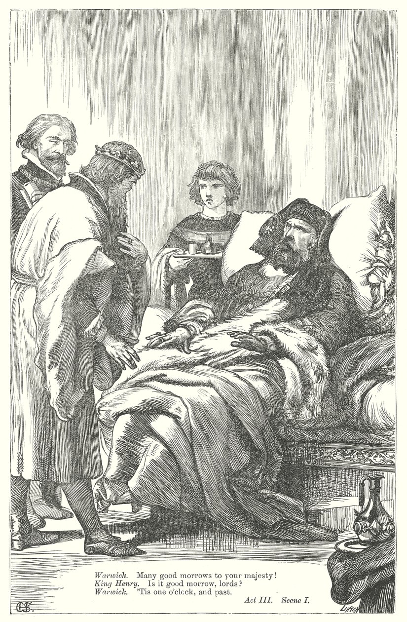 Kung Henrik IV del II (gravyr) av Henry Courtney (after) Selous