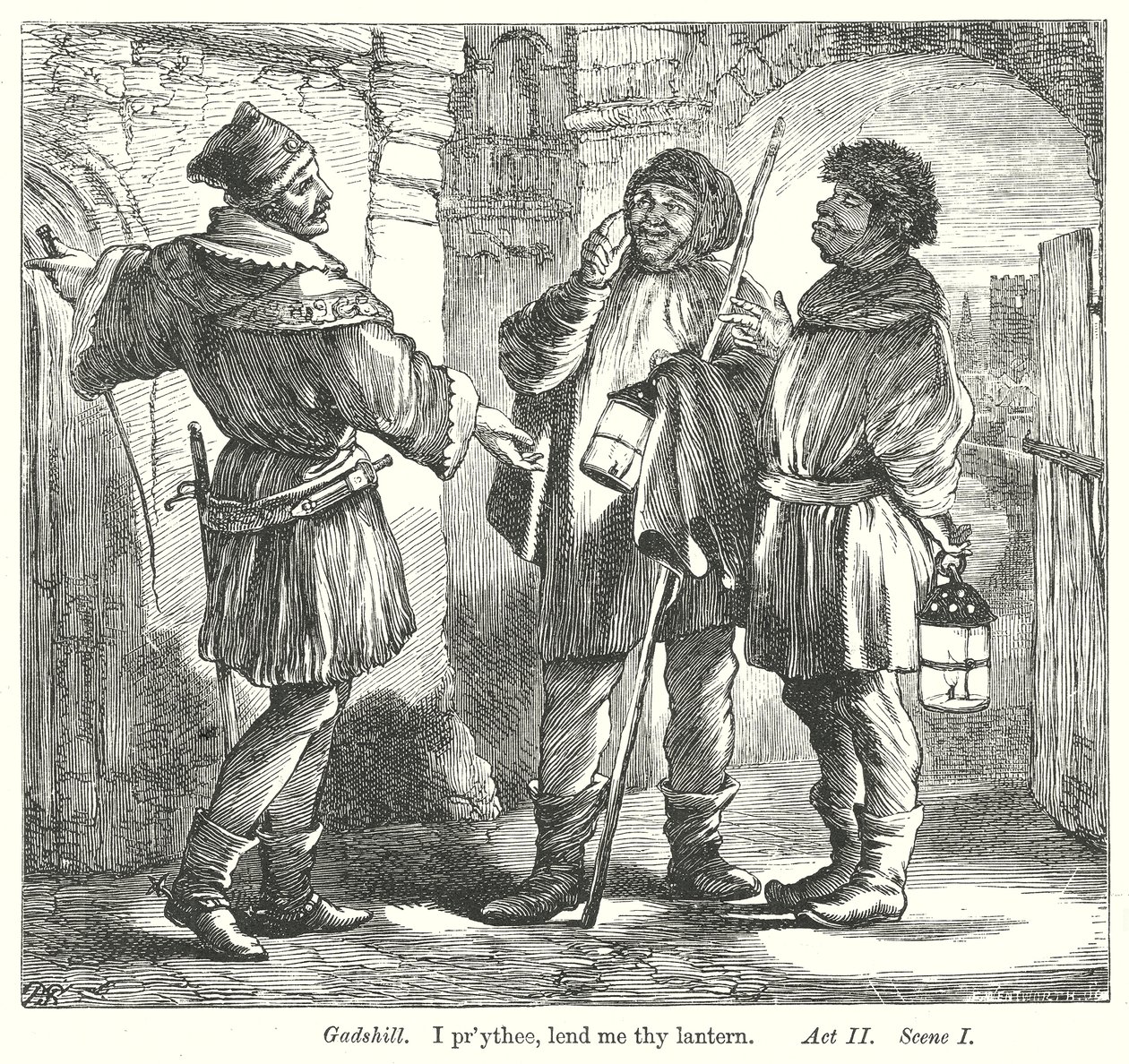 Kung Henrik IV del I (gravyr) av Henry Courtney (after) Selous