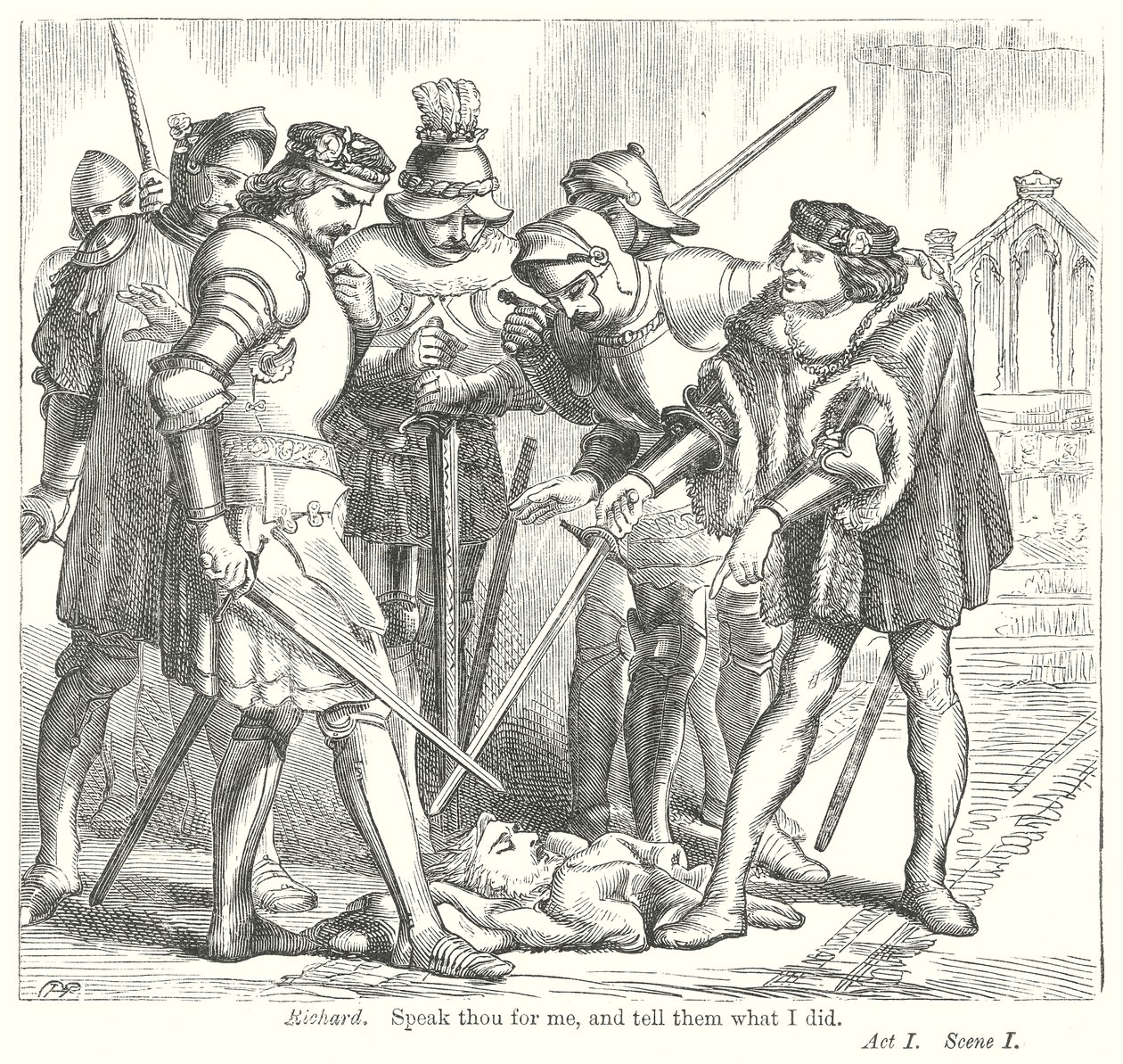 Kung Henrik VI del III (gravyr) av Henry Courtney (after) Selous