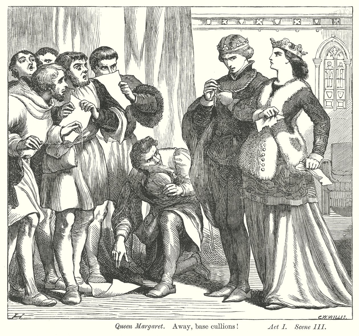 Kung Henrik VI del II (gravyr) av Henry Courtney (after) Selous