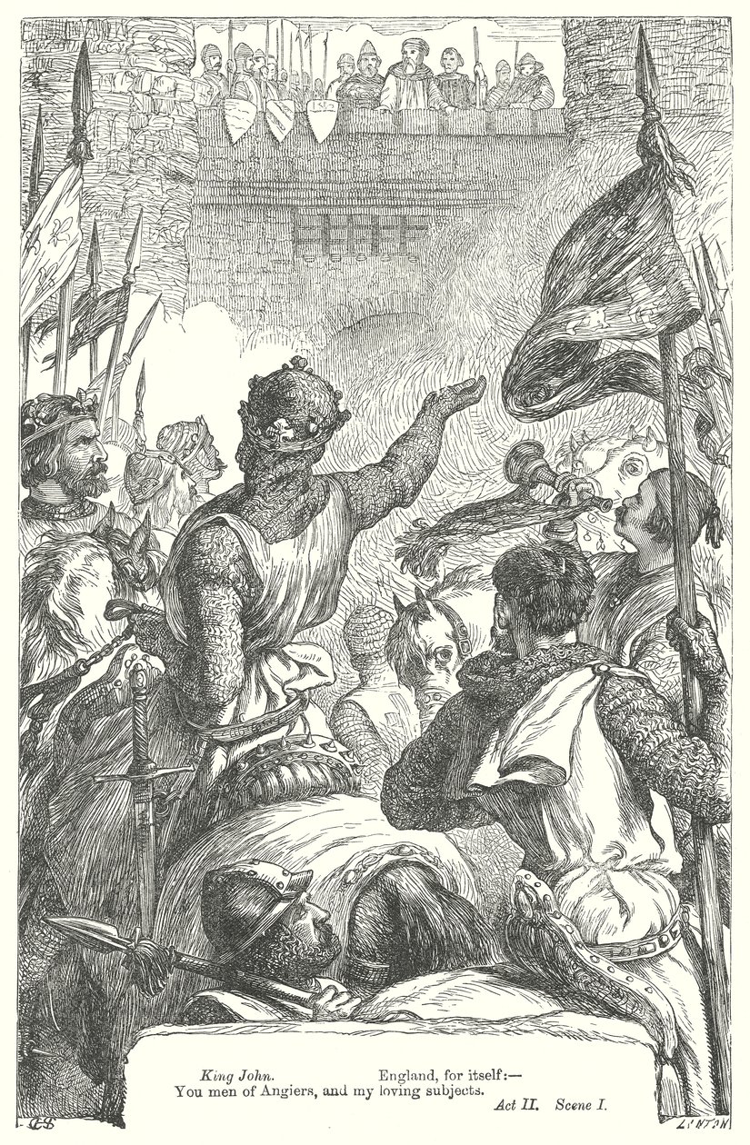 Kung Johan (gravyr) av Henry Courtney (after) Selous