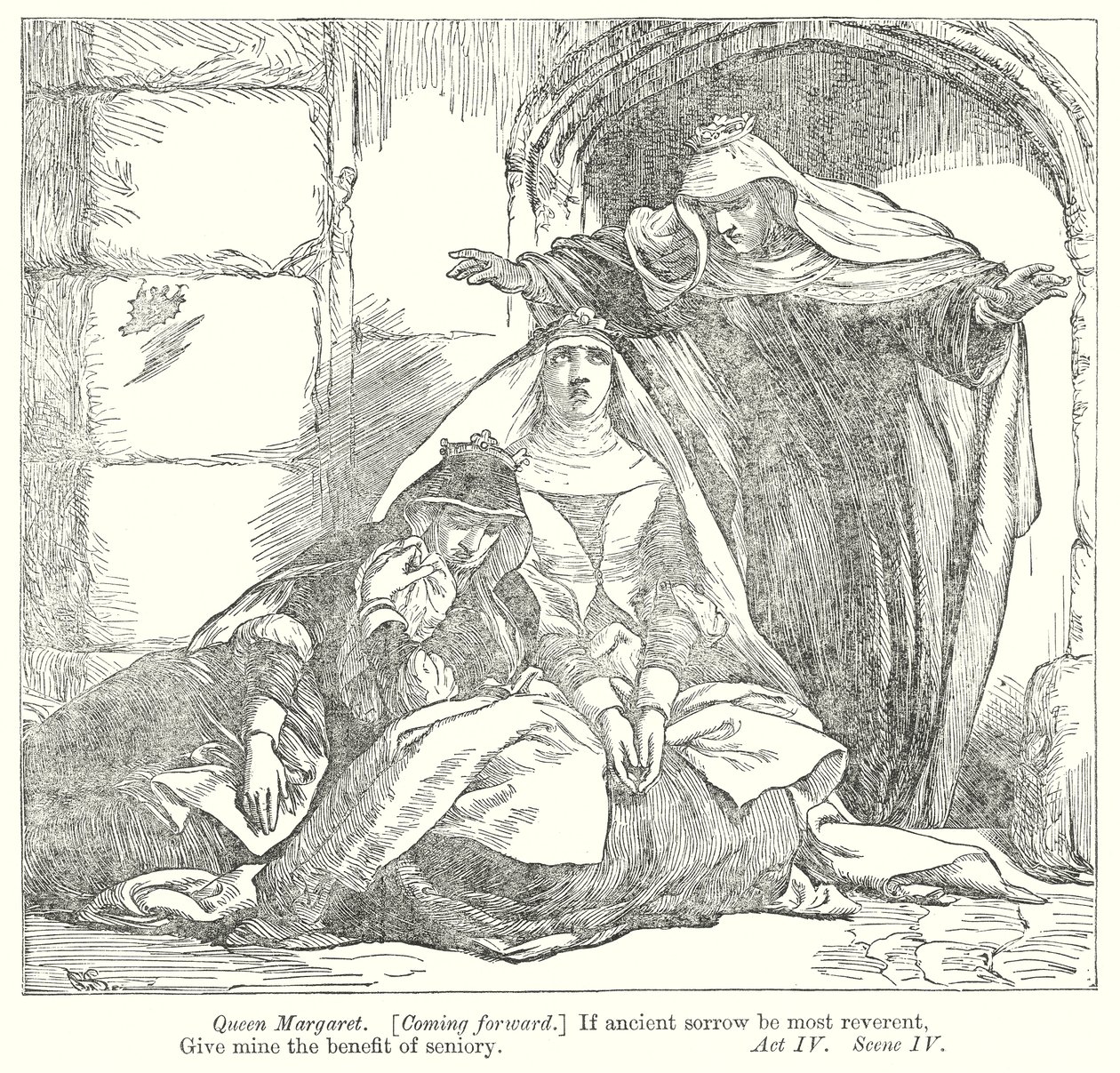 Kung Rikard III (gravyr) av Henry Courtney (after) Selous