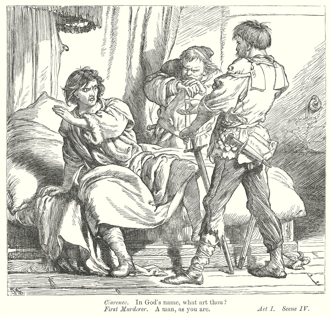 Kung Rikard III (gravyr) av Henry Courtney (after) Selous