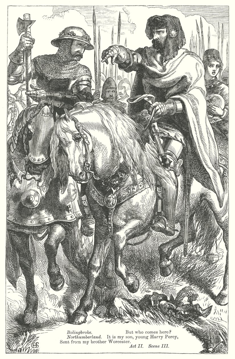 Kung Rikard II (gravyr) av Henry Courtney (after) Selous