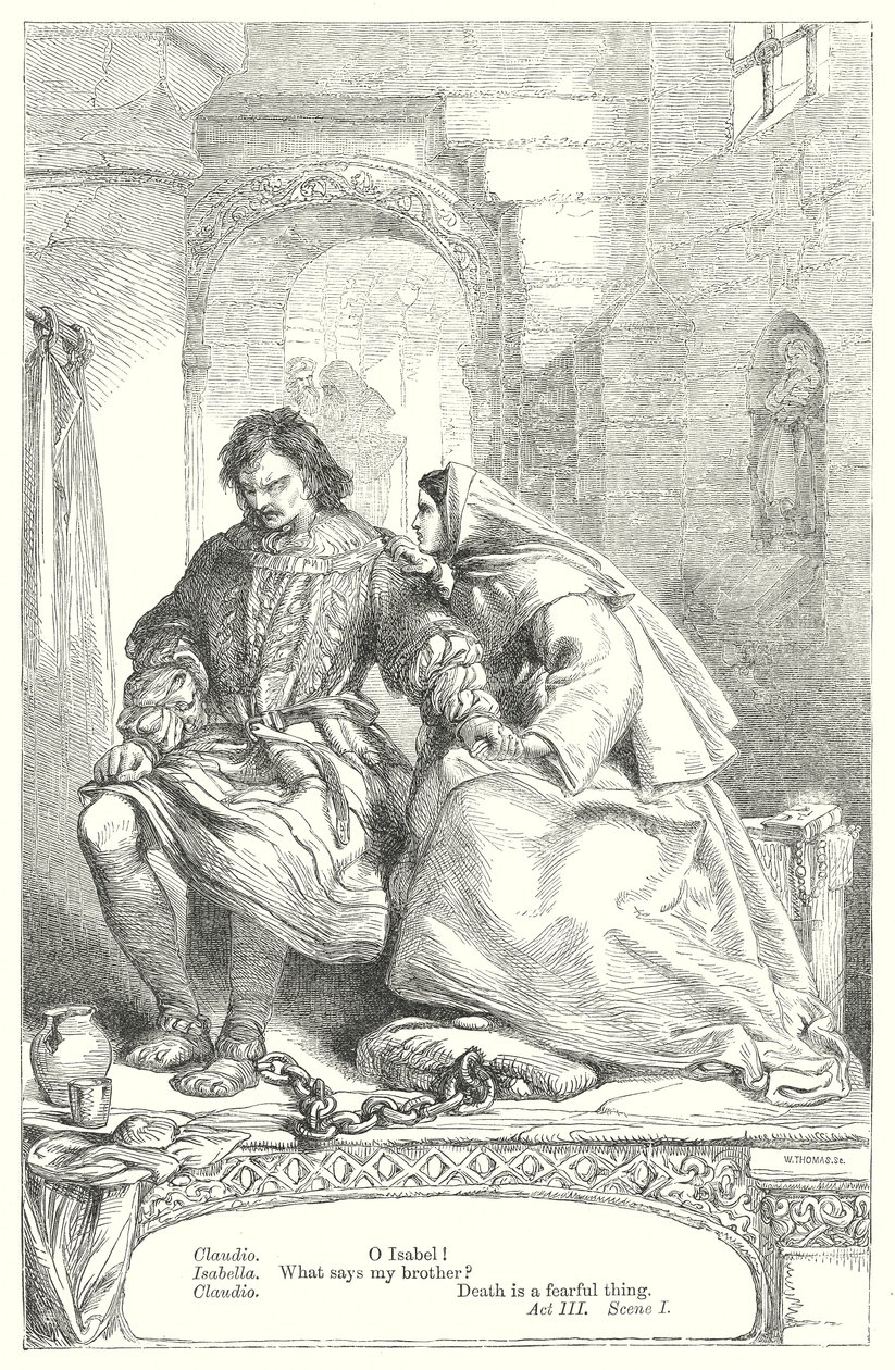 Mått för mått (gravyr) av Henry Courtney (after) Selous