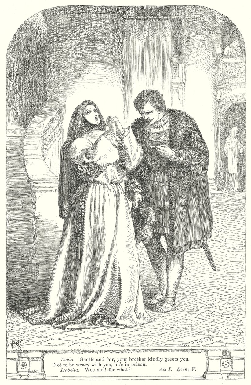 Mått för mått (gravyr) av Henry Courtney (after) Selous