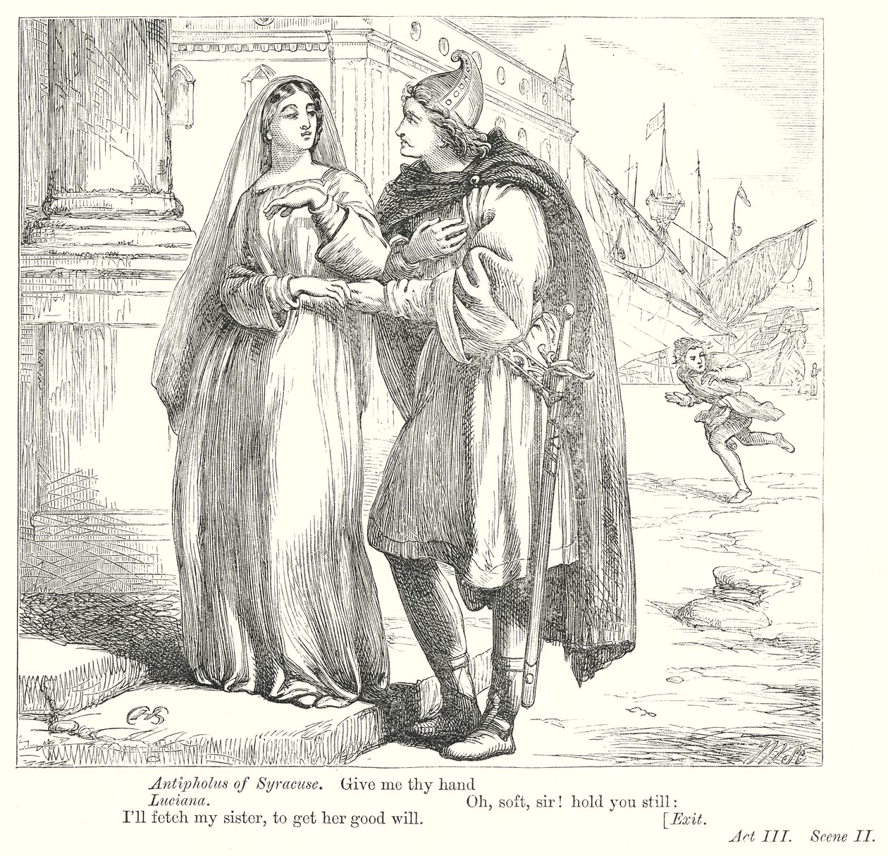 Felaktigheterna i komedin (gravyr) av Henry Courtney (after) Selous