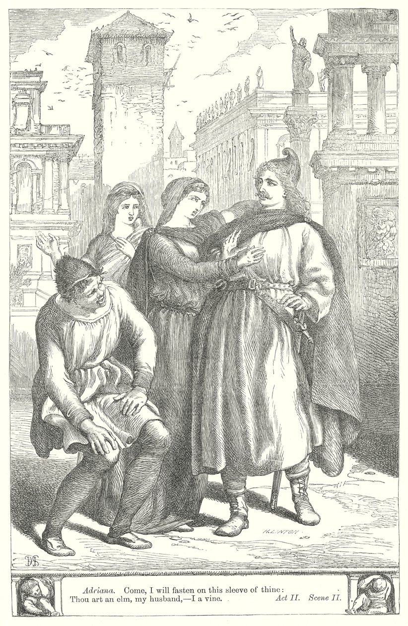 Felaktigheterna i komedin (gravyr) av Henry Courtney (after) Selous