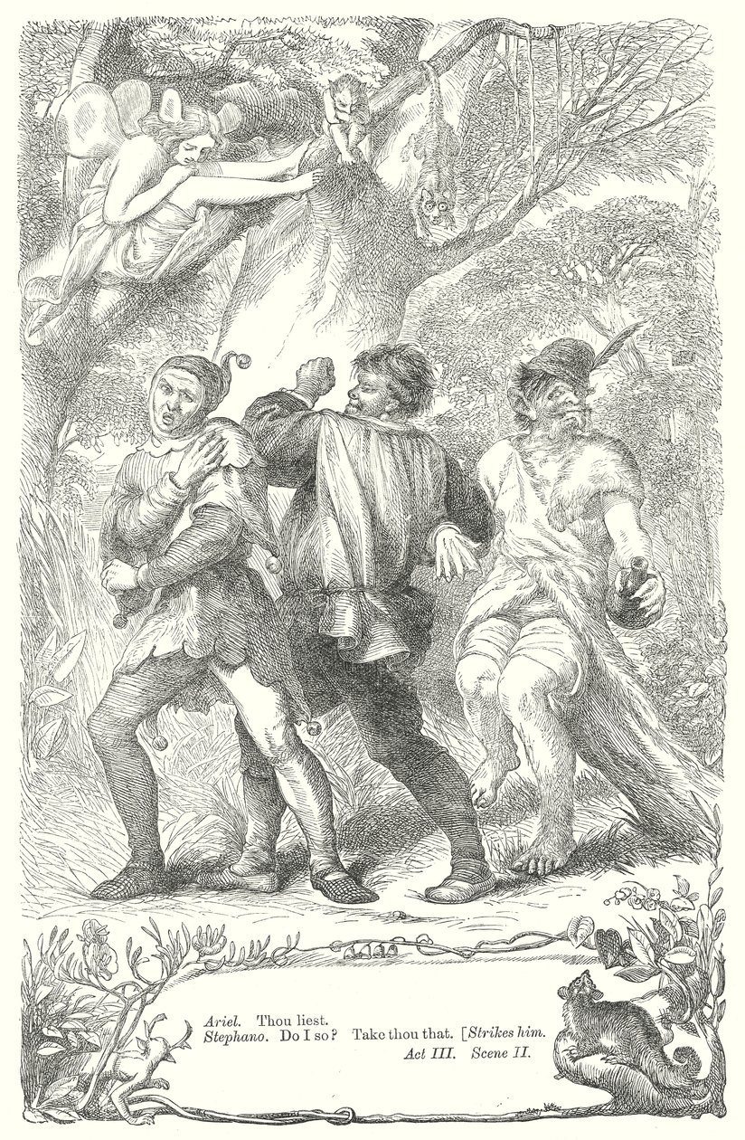 Stormen (gravyr) av Henry Courtney (after) Selous