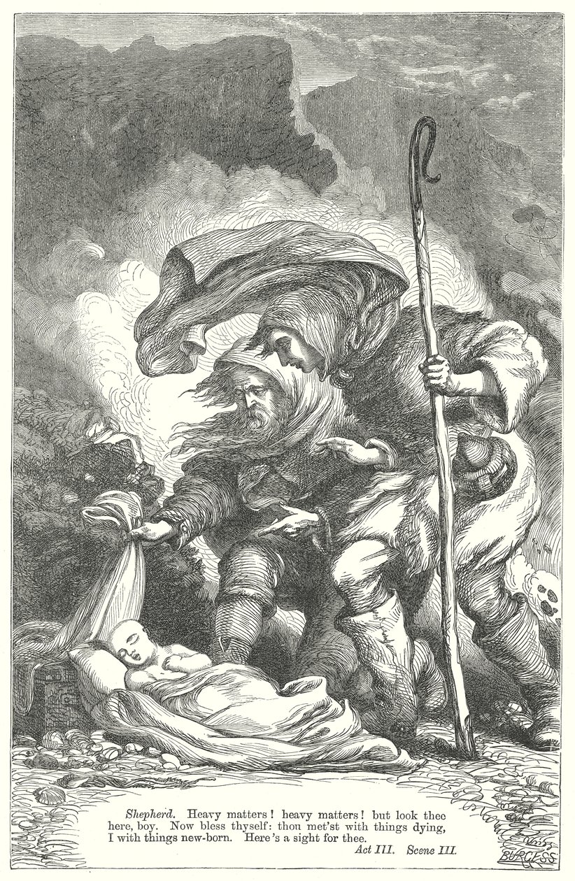 Vintersagan (gravyr) av Henry Courtney (after) Selous