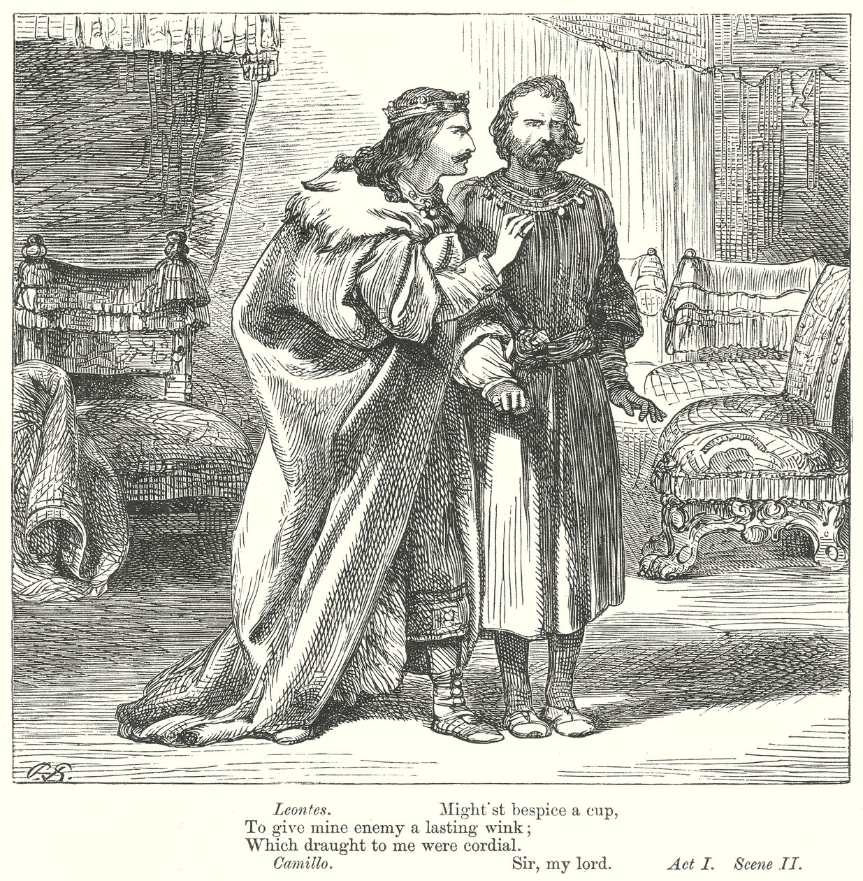 Vintersagan (gravyr) av Henry Courtney (after) Selous