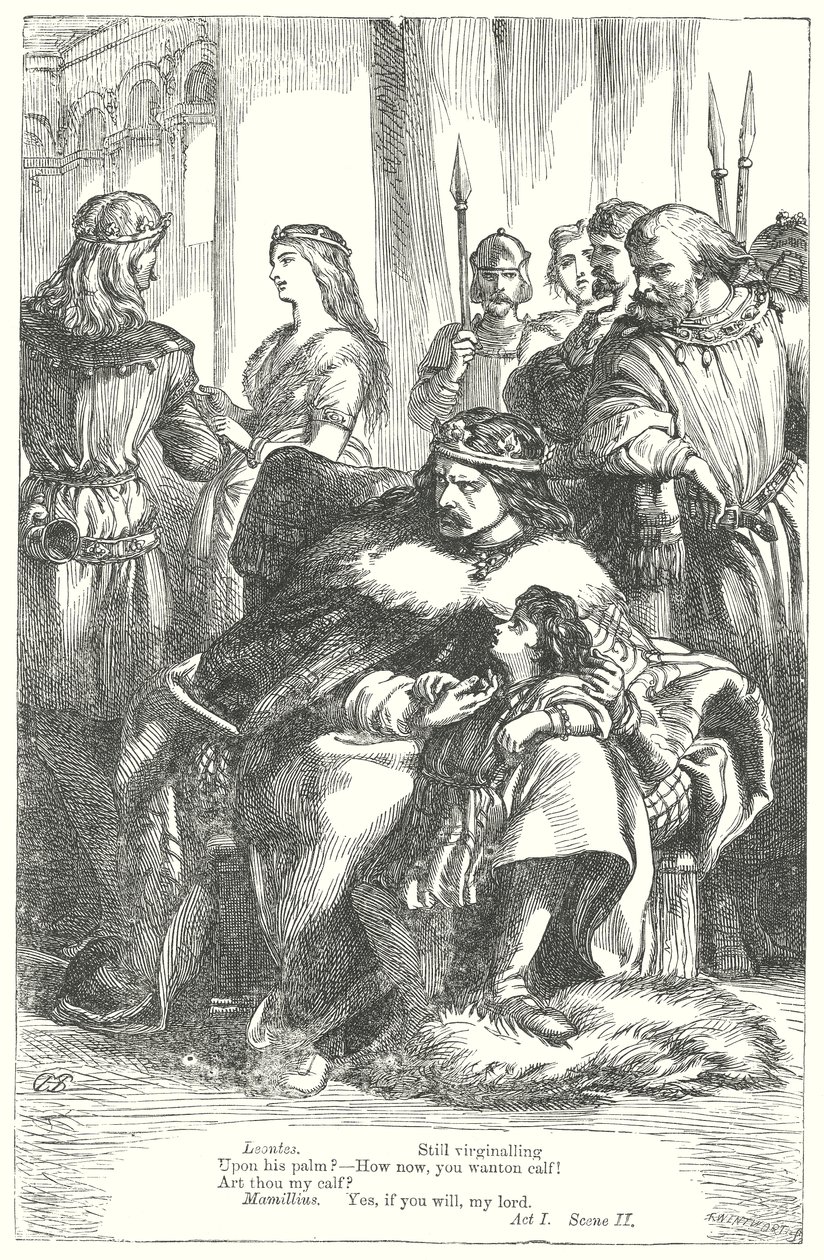 Vintersagan (gravyr) av Henry Courtney (after) Selous