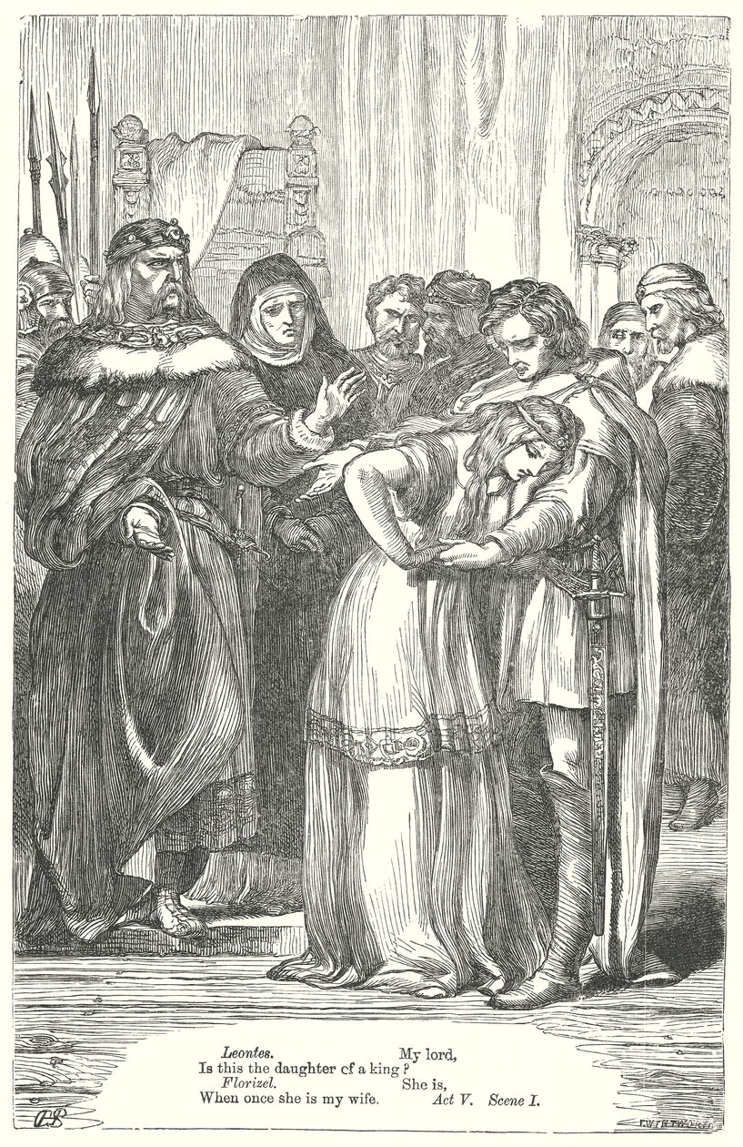 Vintersagan (gravyr) av Henry Courtney (after) Selous