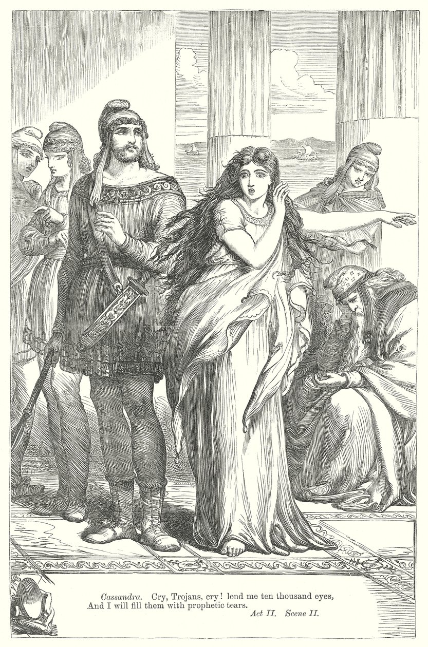 Troilus och Cressida (gravyr) av Henry Courtney (after) Selous