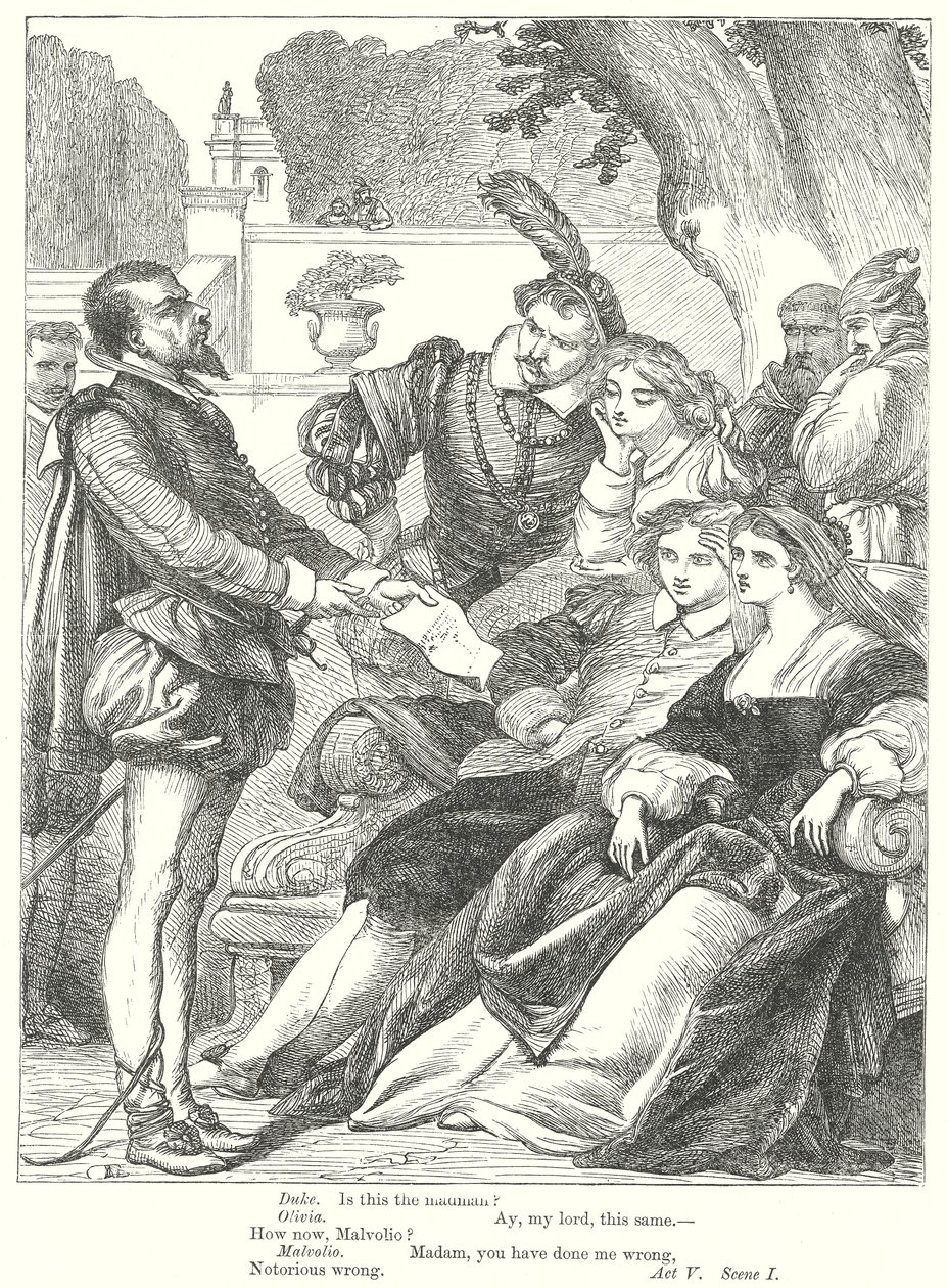 Trettondagsafton (gravyr) av Henry Courtney (after) Selous