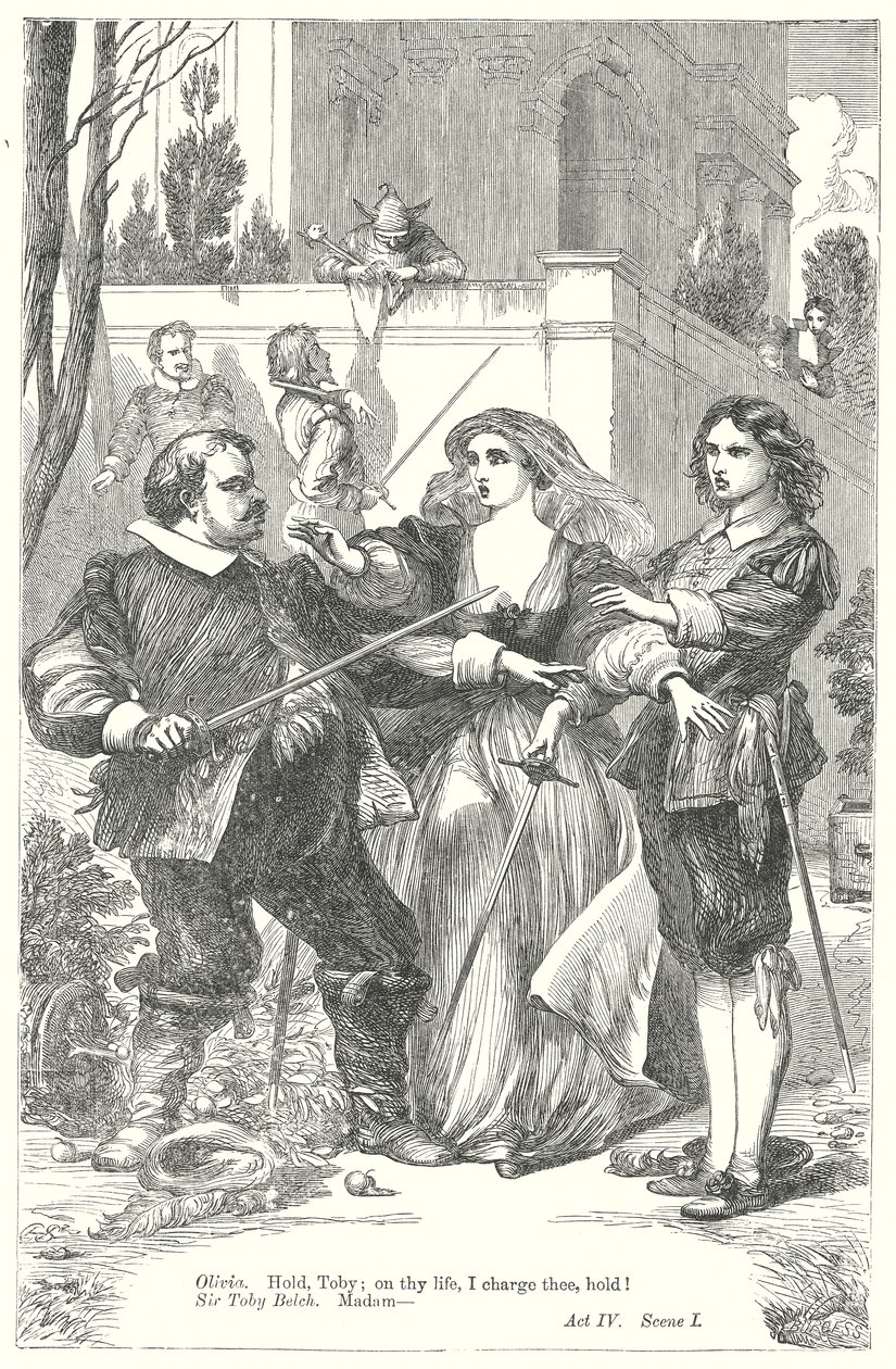 Trettondagsafton (gravyr) av Henry Courtney (after) Selous