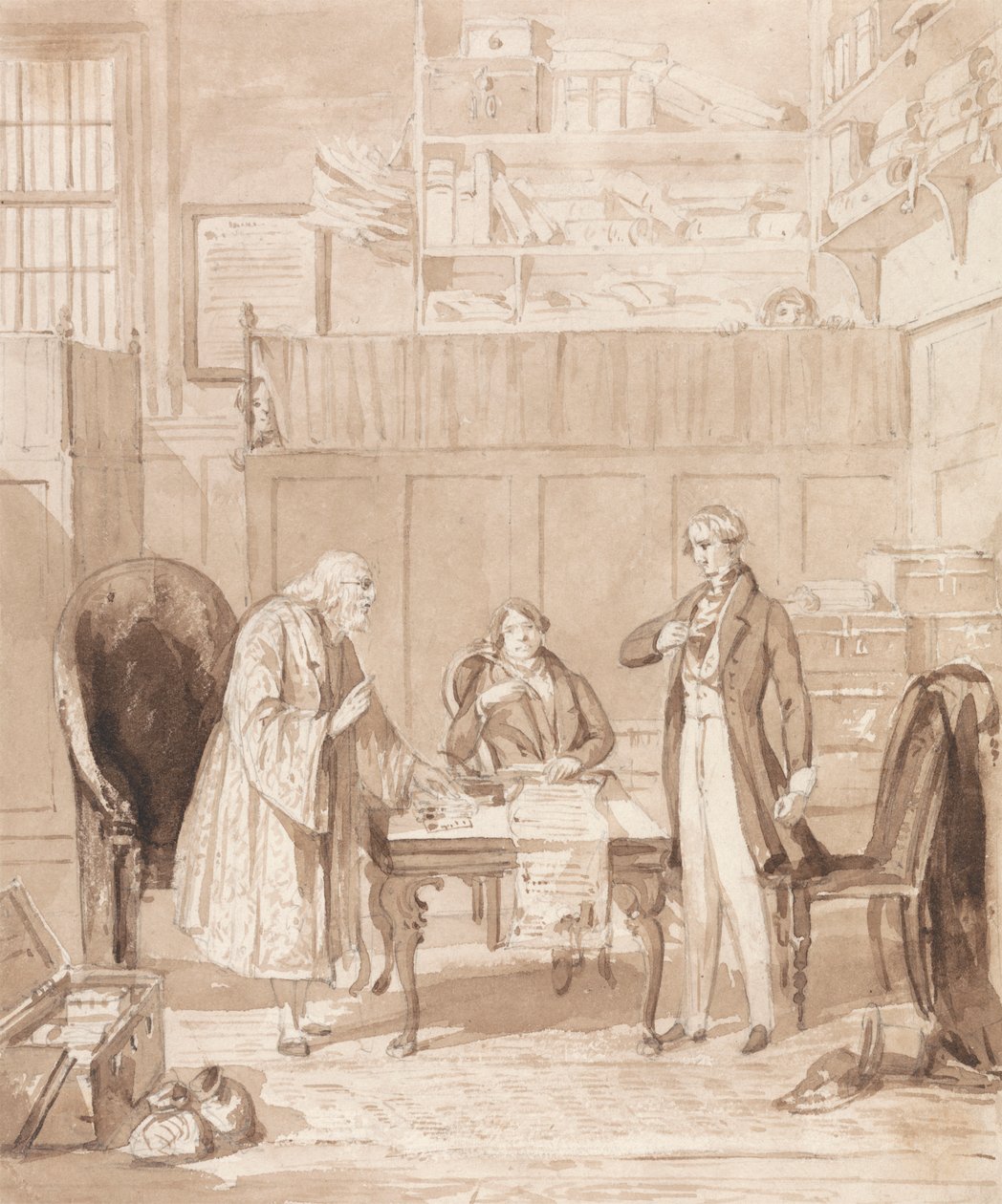 The Life of a Nobleman: Scene the Sixth - The Usurer av Henry Dawe