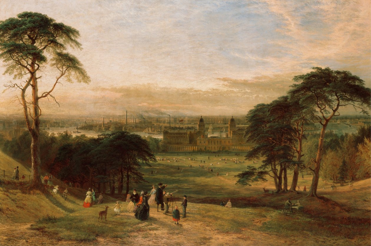 London från Greenwich Hill av Henry Dawson