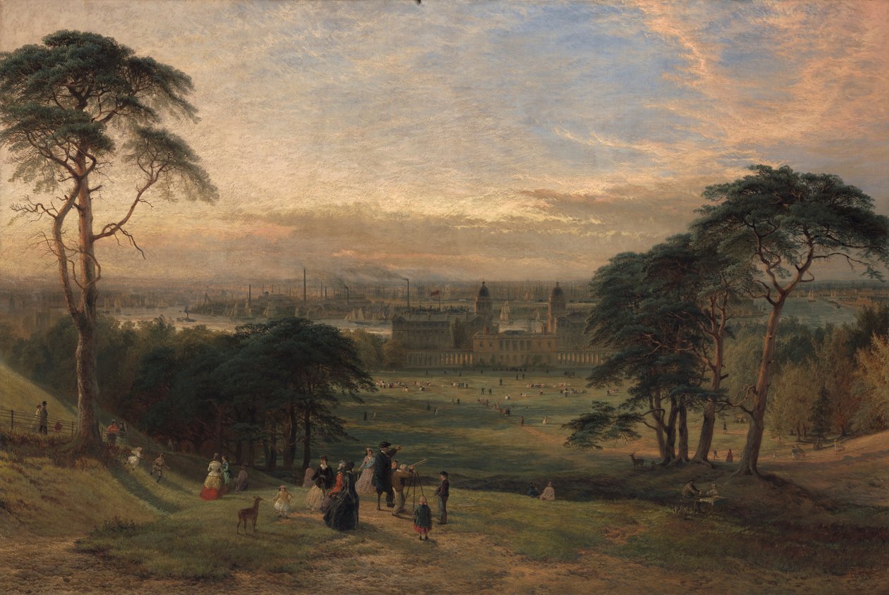 London från Greenwich Hill [1869, Royal Academy of Arts, London, utställningskatalog] av Henry Dawson