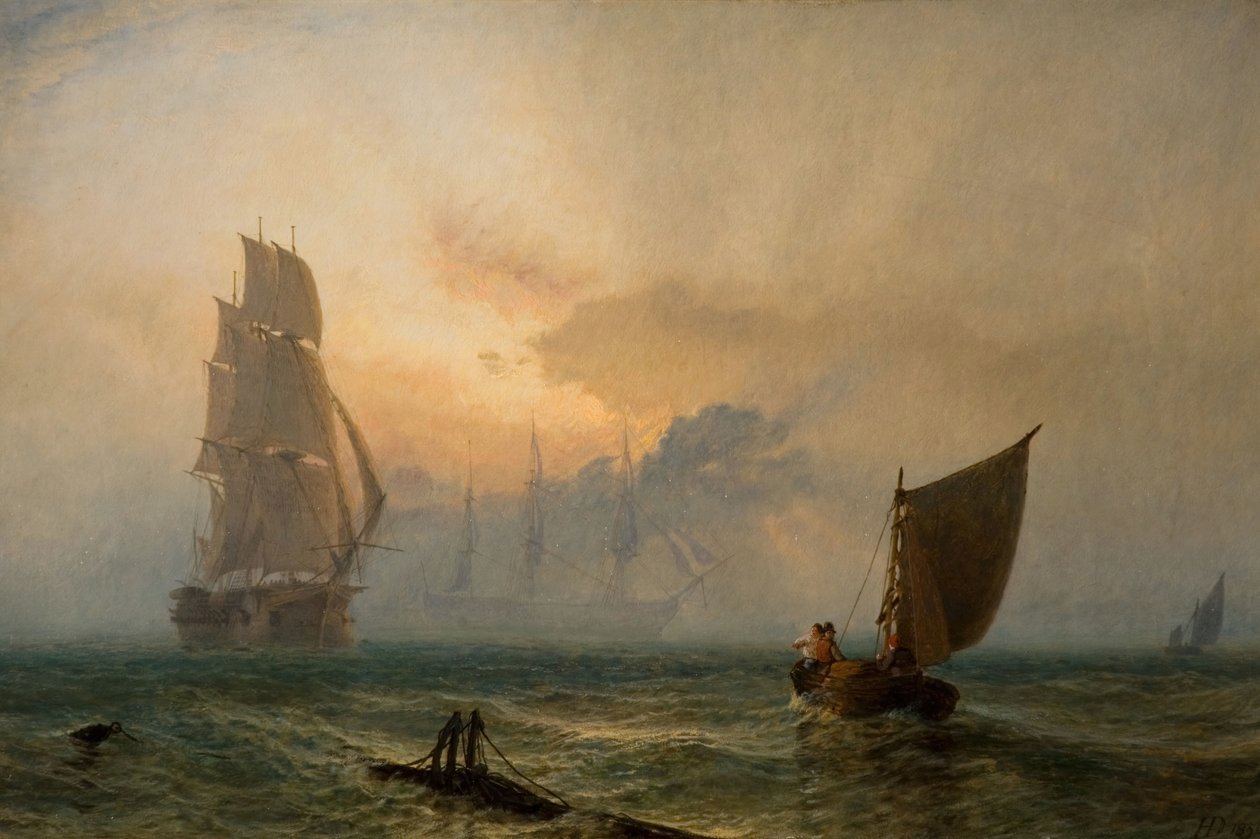 Englands träväggar, 1856. av Henry Dawson