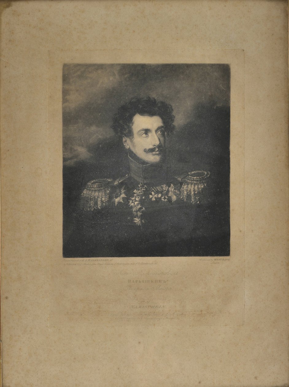 Porträtt av general Lev Alexandrovich Naryshkin 1785-1846 av Henry Edward Dawe