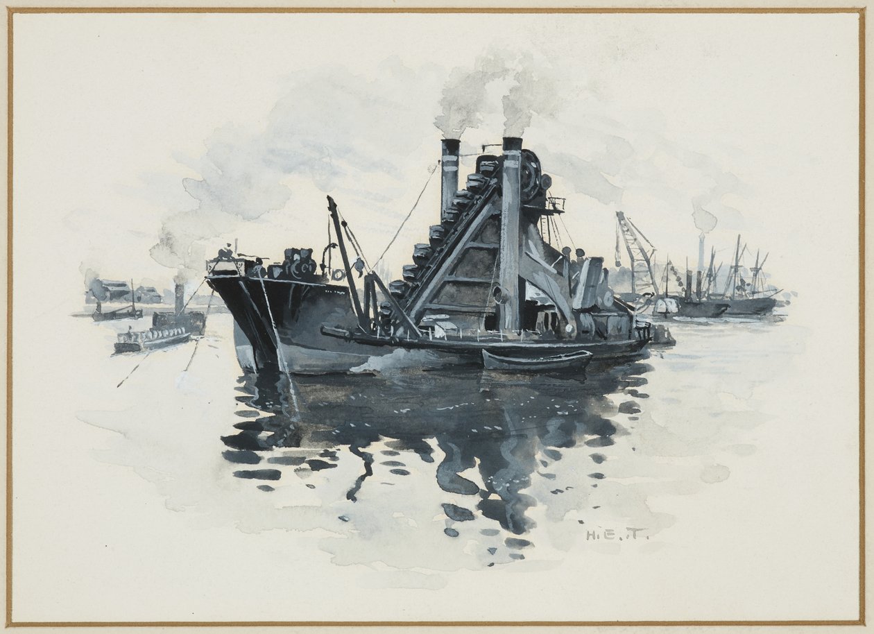 Ett mudderverk i Salford Docks av Henry Edward Tidmarsh