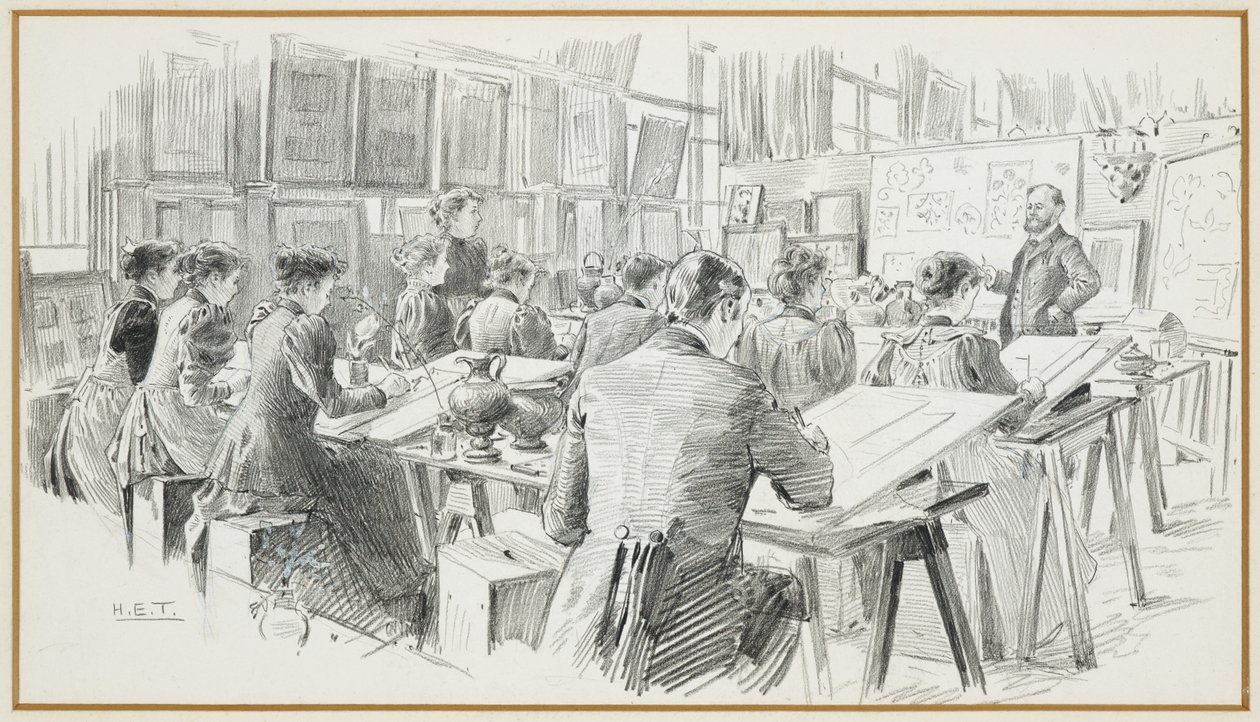Designrum, Kommunala konsthögskolan av Henry Edward Tidmarsh