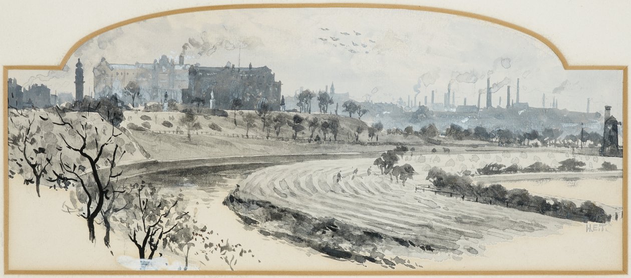 Peel Park och Pendleton från Crescent av Henry Edward Tidmarsh