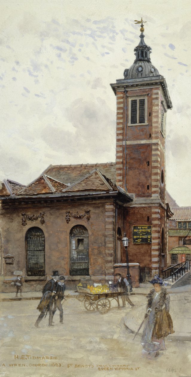 St Benets, Pauls Wharf, Queen Victoria Street av Henry Edward Tidmarsh
