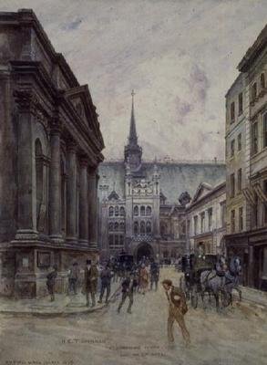St. Lawrence Jewry och Guildhall av Henry Edward Tidmarsh