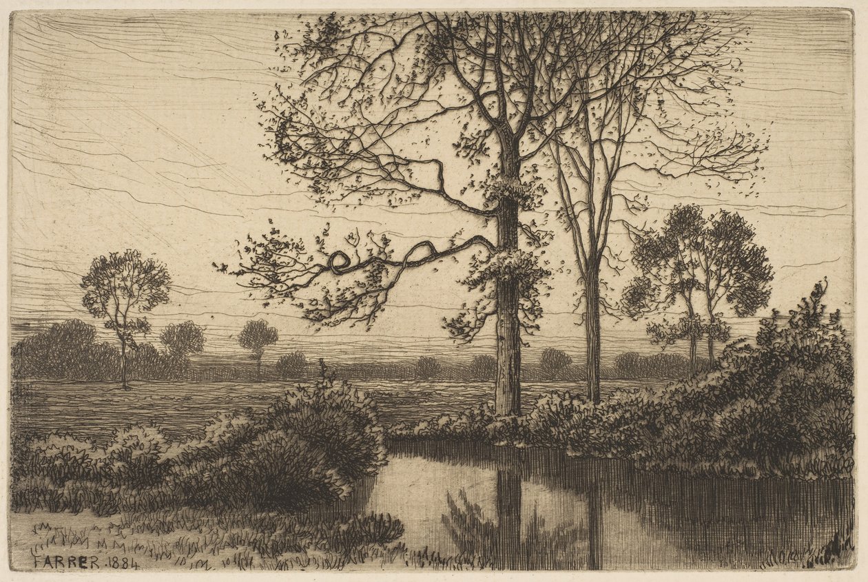 Höstens grå och melankoli, 1884. av Henry Farrer
