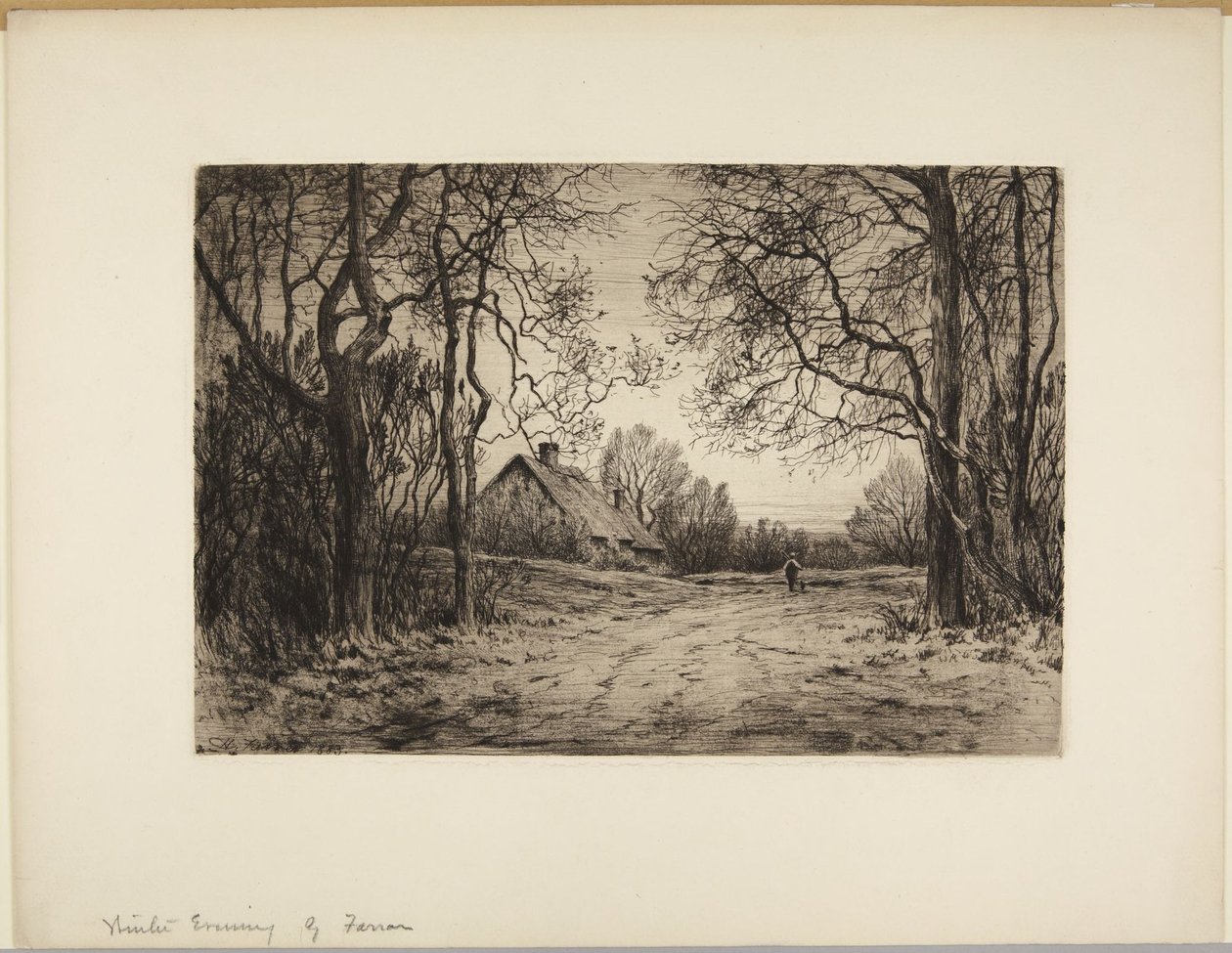 Vinterkväll av Henry Farrer