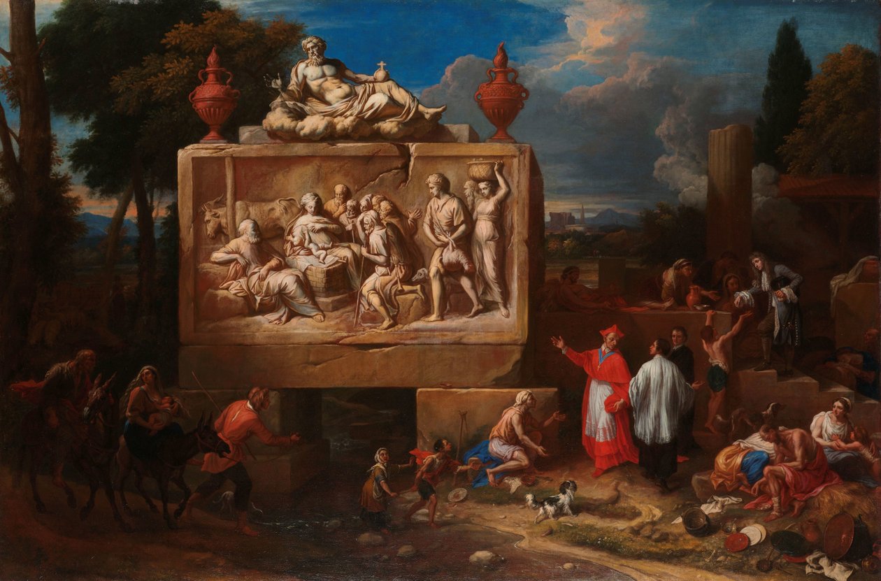 Fantasilandskap med St Charles Borromeo Fantasy Landscape med Saint Charles Borromeo av Henry Ferguson