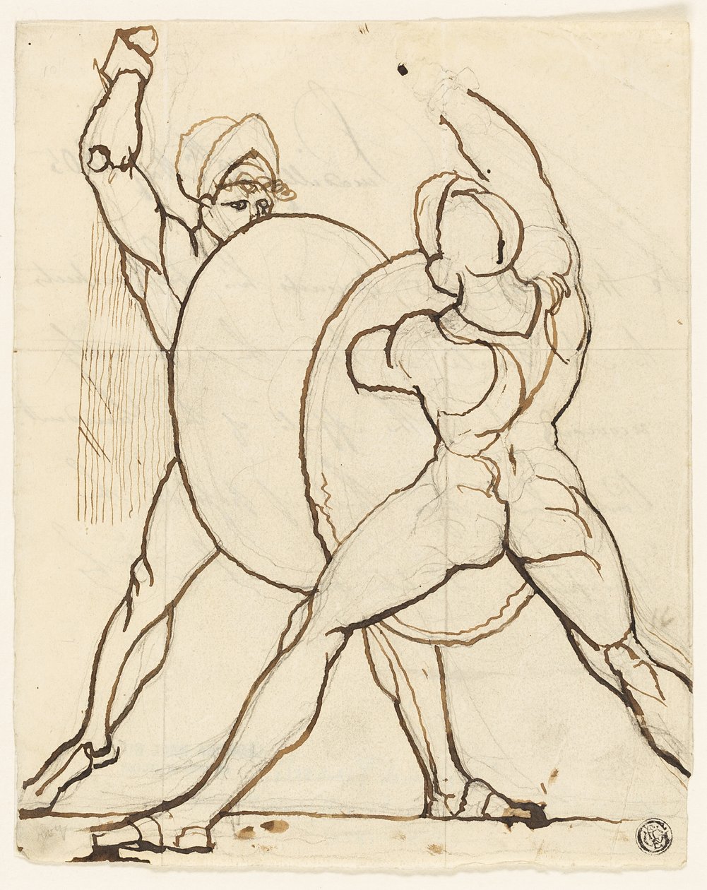 Strid mellan två greker av Johann Heinrich Füssli