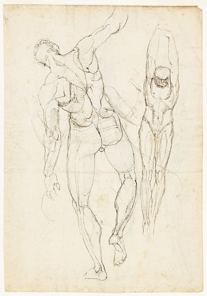 Figurstudier (recto och verso) av Johann Heinrich Füssli