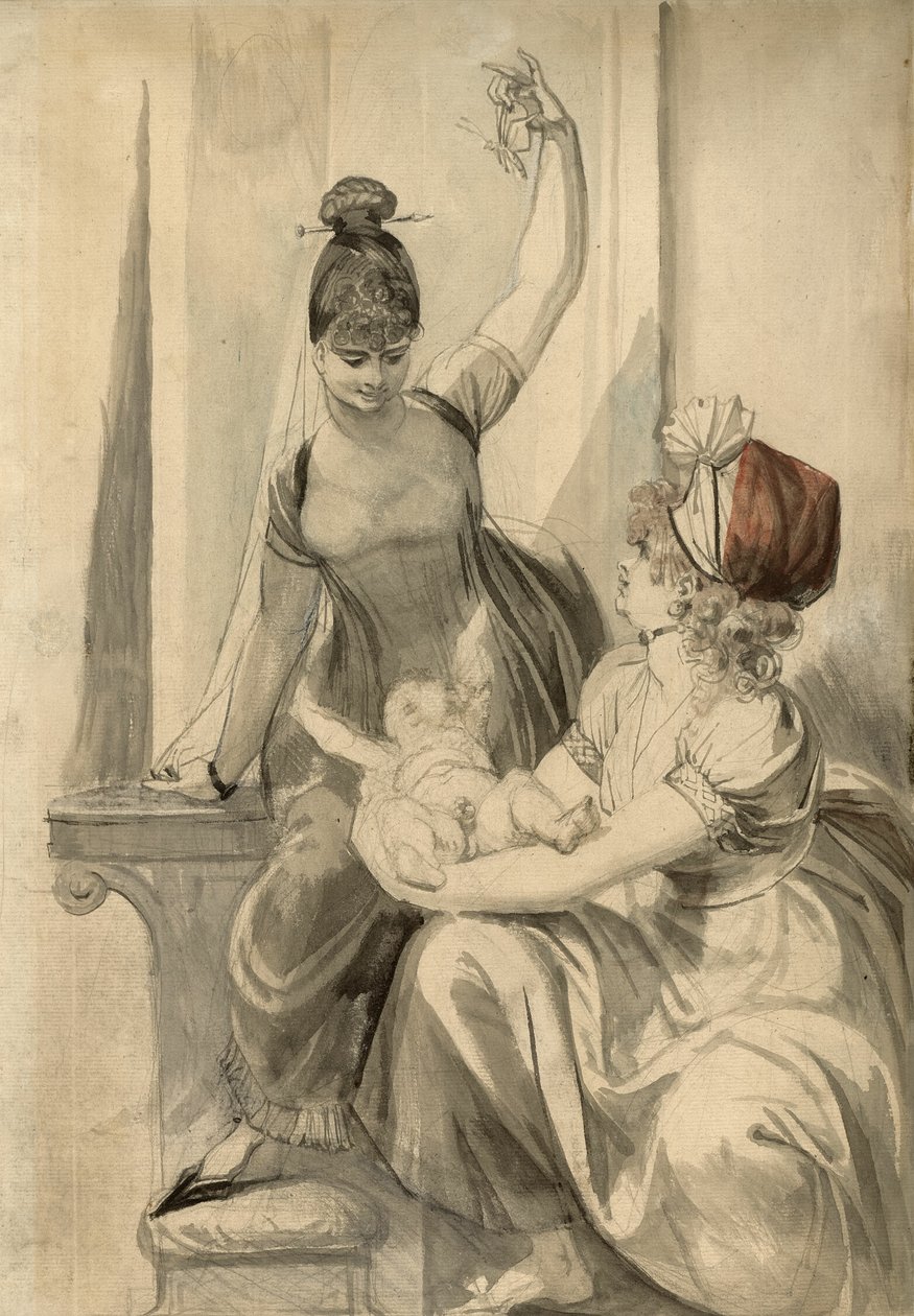 Mor och hennes familj på landet av Henry Fuseli