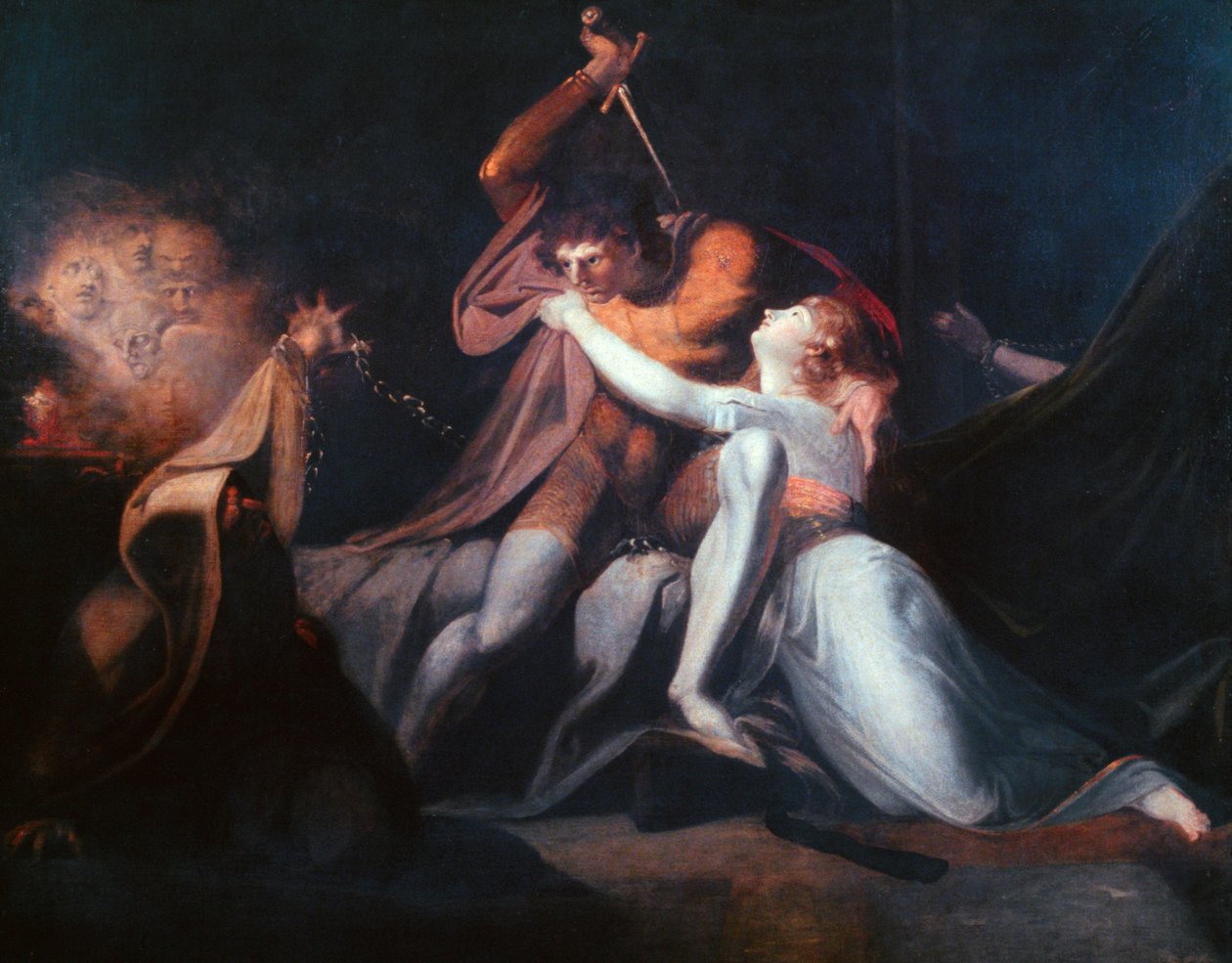 Percival Delivering Belisane..., utställd 1783 av Johann Heinrich Füssli